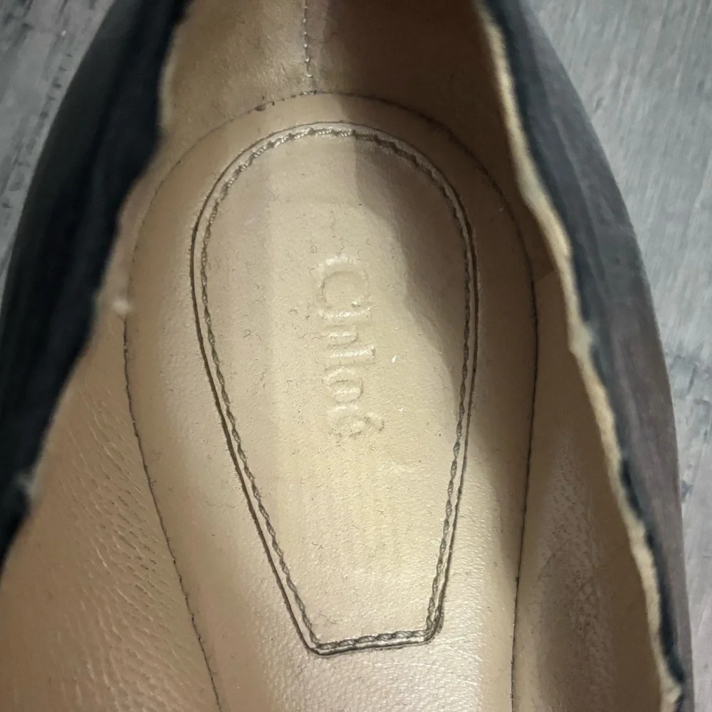 Chloe Lauren Leather Ballet Flats - Picture 5 of 6